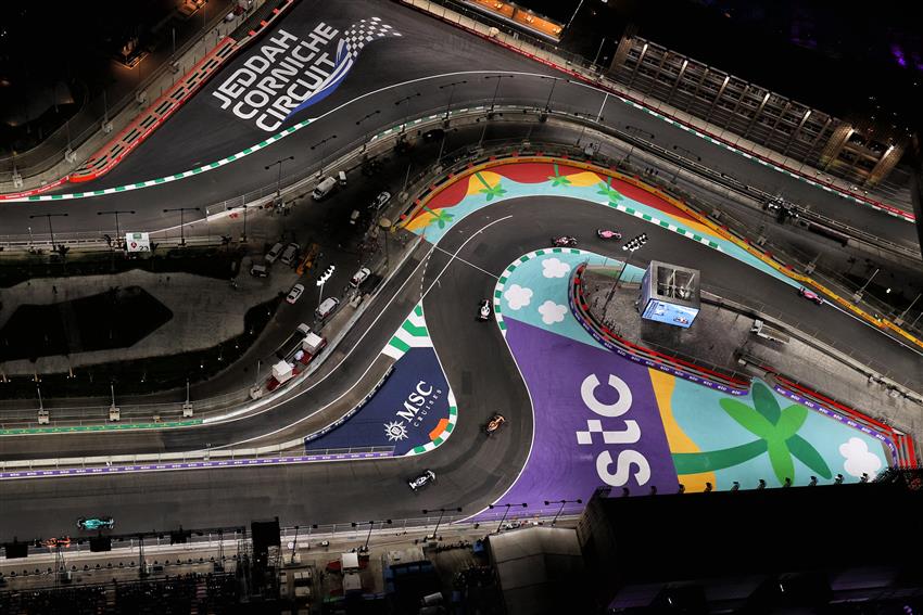 Jeddah F1 Ariel view